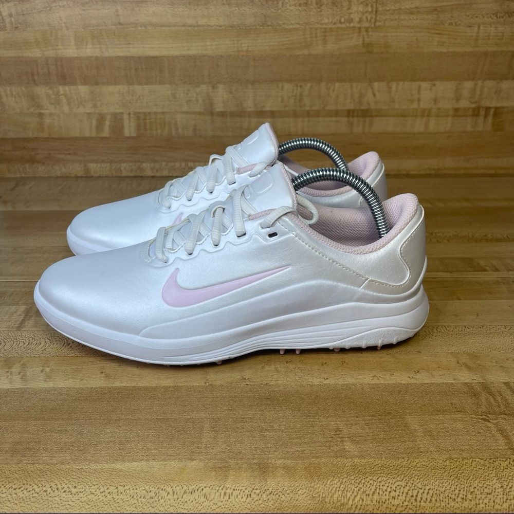 Nike Fitsole Vapor Pro Women’s 9W Golf Shoe. Pearl White/Pink. AQ2323-101